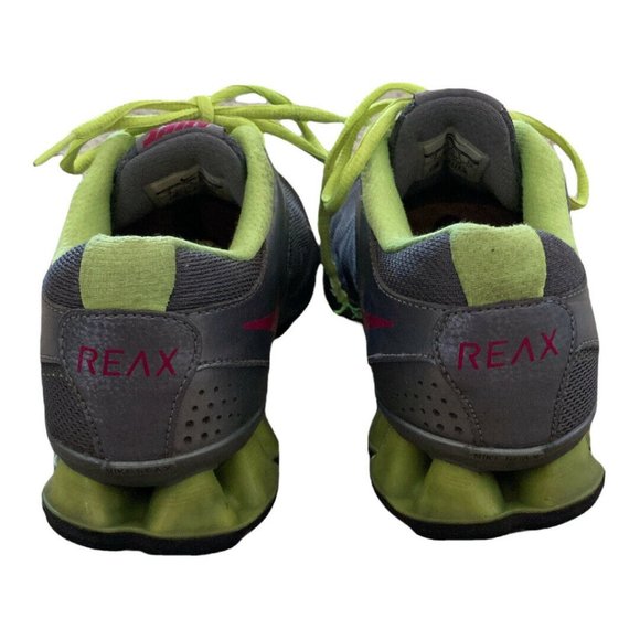 Nike Womens Reax Run 7 525755-001 Gray Yellow Running Shoes Lace Up Size 9 - Picture 5 of 12